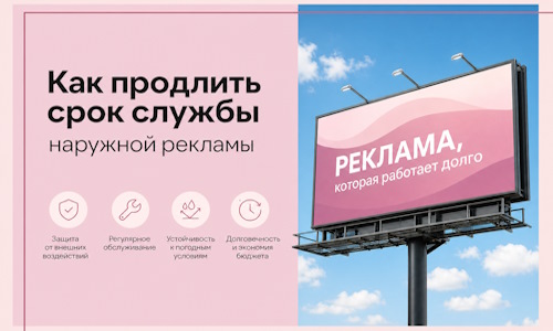 Как продлить срок службы наружной рекламы в Кинели