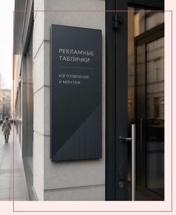 Рекламные таблички в Кинели по цене от 4585 р. | Аванза-Кнл