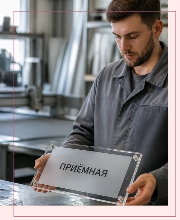 Таблички из оргстекла на заказ в Кинели от 3973 р. | Аванза-Кнл