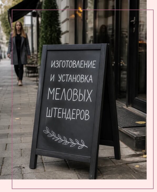 Меловые штендеры в Кинели по цене от 6622 р. | Аванза-Кнл